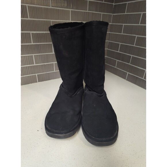 In-N-Out Burger Classic Tall Black Boots Red Crystal Tree Accents Women's Size 9 - Picture 2 of 8